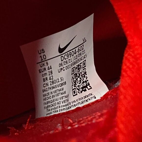 Nike Force Zoom Trout 7 Baseball Cleats Red White Mens size 10 DC9904-602 New - Picture 7 of 7